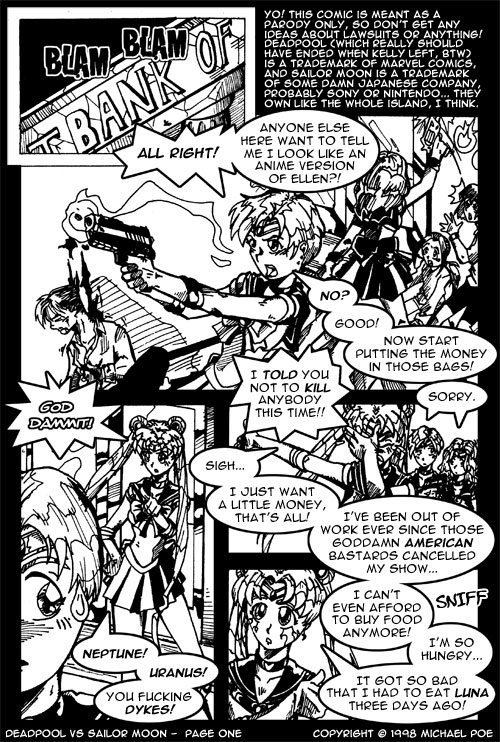 Deadpool vs Sailor Moon – Page 1